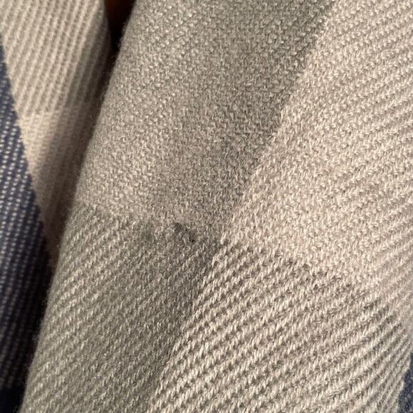 Checkered Blue Scarf - Picture 3 of 3